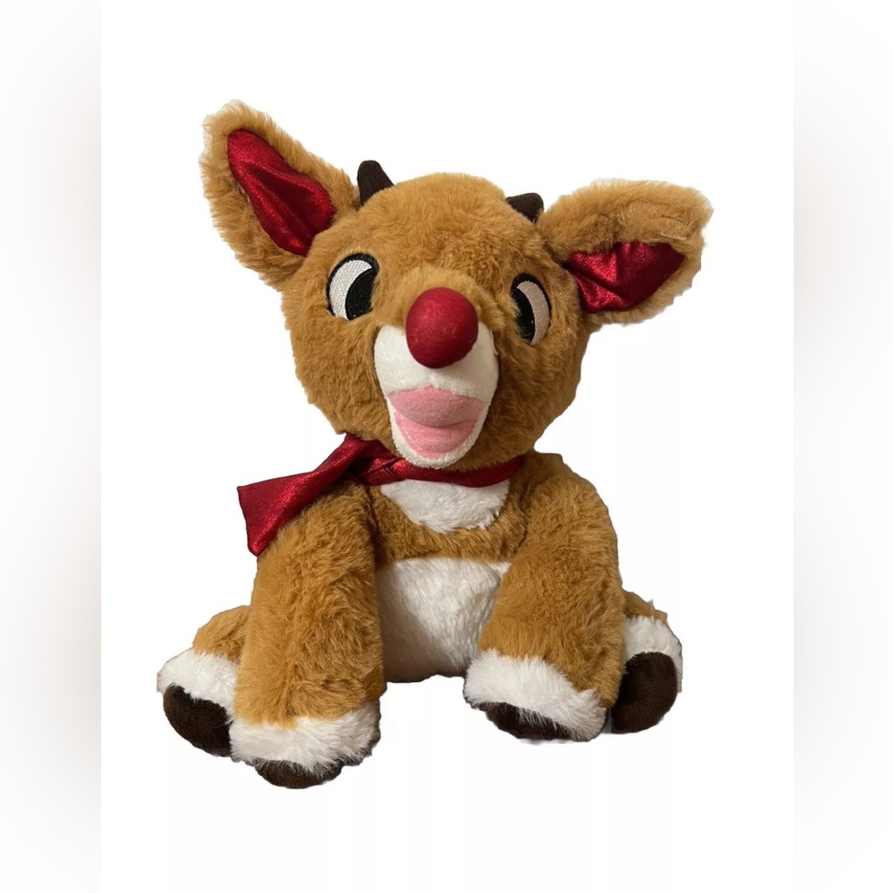 Stuffed animal Rudolph the Red Nosed Reindeer 60th Anniversary Holiday Christmas
